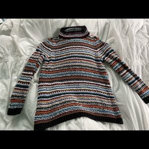 Loft Turtleneck Stripped Sweater